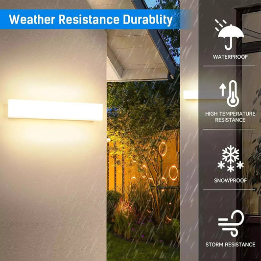 Applique da parete Kingwei 10W EU1320B 2 Pezzi per interno esterno BIANCO