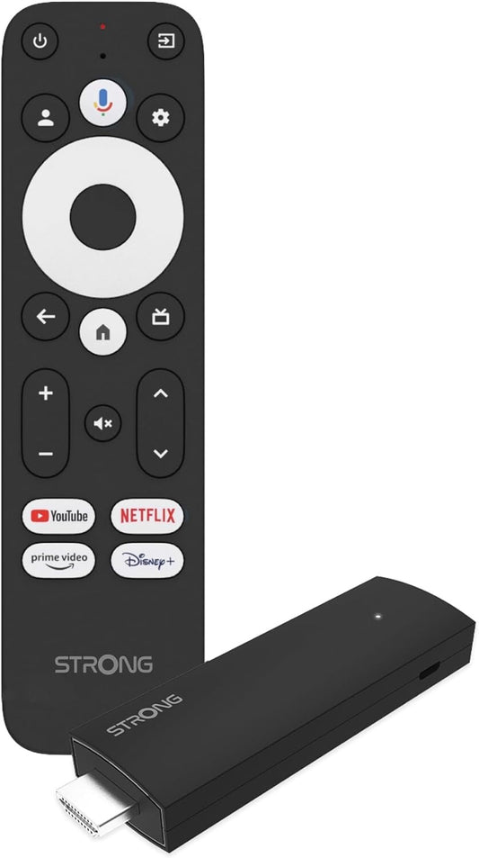 STRONG  Streaming Stick Android TV 4K UHD - SRT 41 - Chromecast integrato