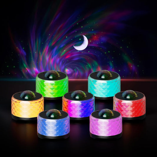 Proiettore Galaxy, 3 in 1 RGB Musica Aurora, luce notturna con altoparlante Blue