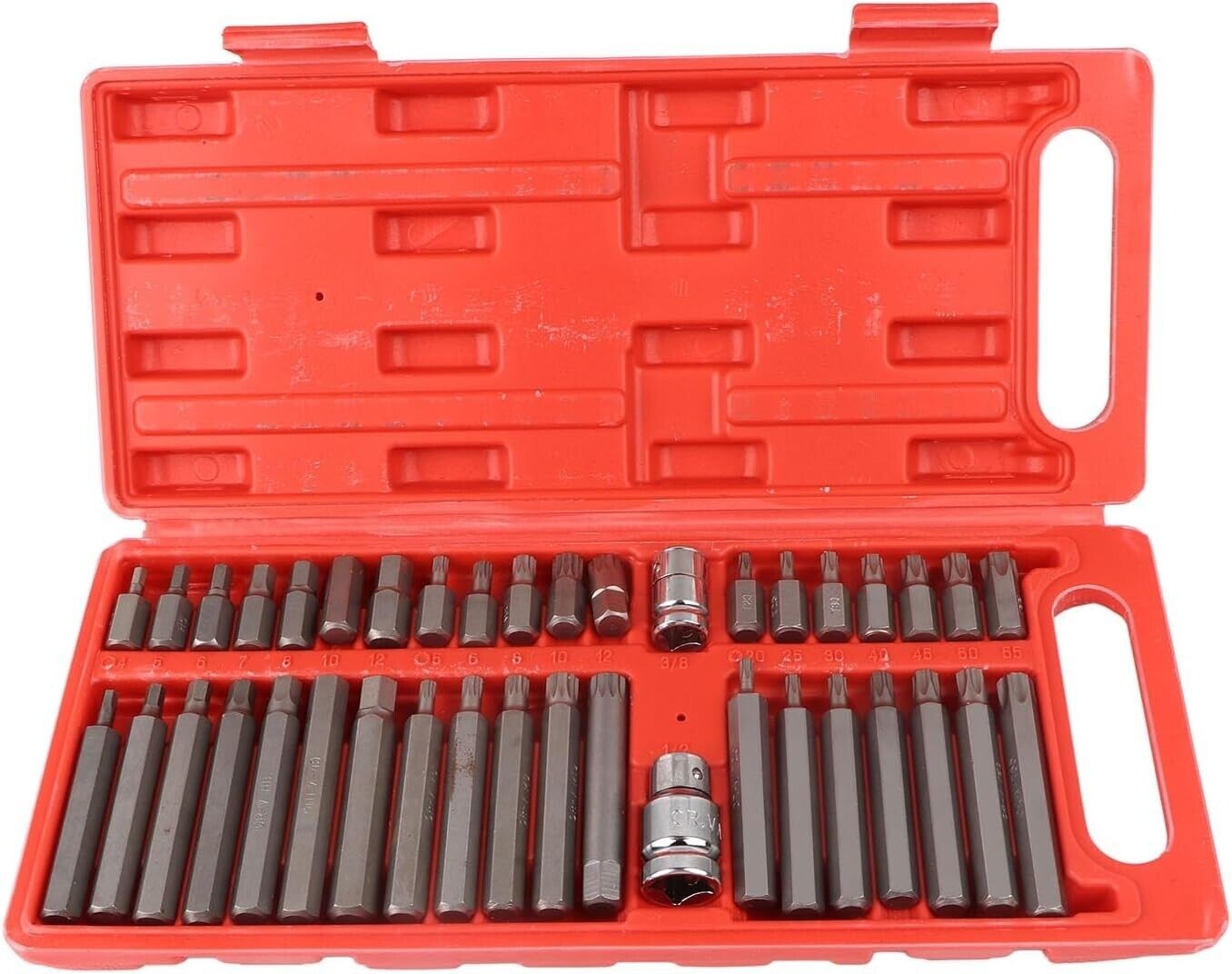Set di Dadi Multi-dente, Set di Punte a Percussione da 40 Pezzi Set di Dadi a Br