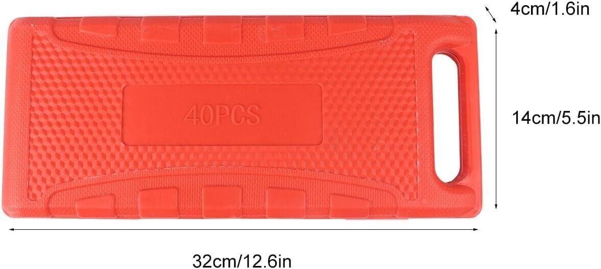 Set di Dadi Multi-dente, Set di Punte a Percussione da 40 Pezzi Set di Dadi a Br