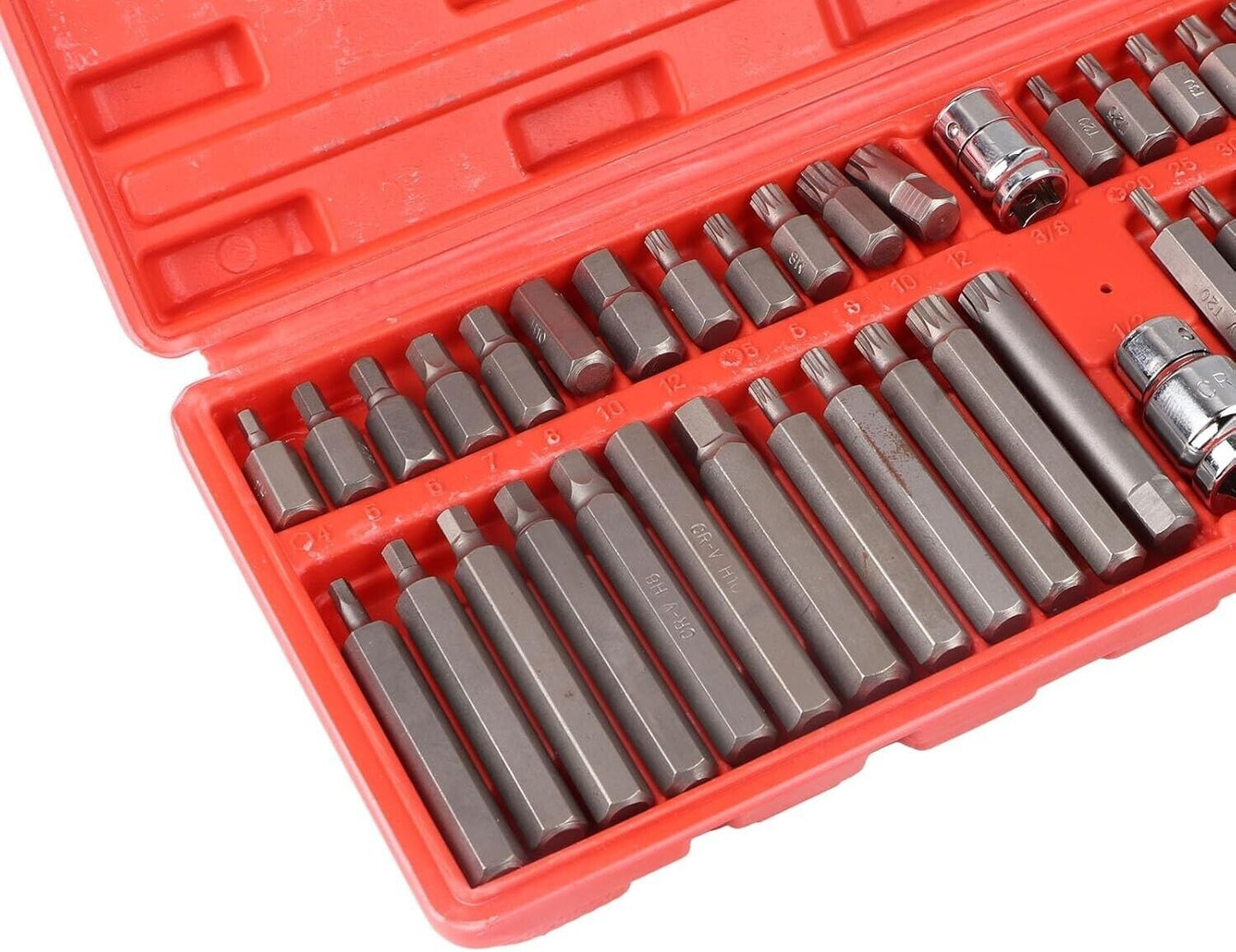 Set di Dadi Multi-dente, Set di Punte a Percussione da 40 Pezzi Set di Dadi a Br