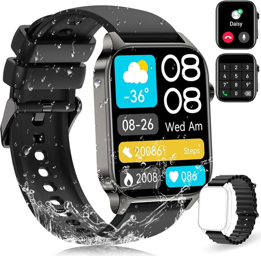 Smartwatch Uomo Donna  Chiamate Orologio Contapassi IP68 110+ Sportivo