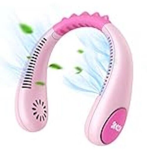 Urmaxs USB Ventilatore da Collo per Ragazzi Raffreddamento 4-16 Anni