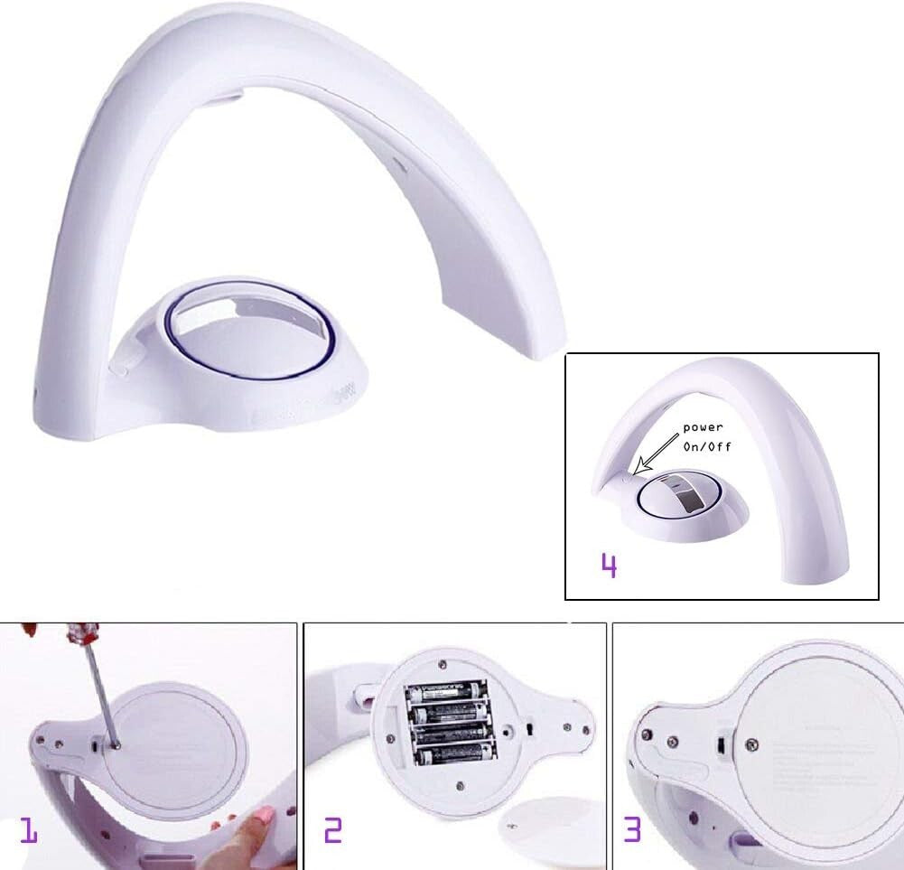 Proiettore LED arcobaleno portafortuna, luce notturna, lampada magica colorata