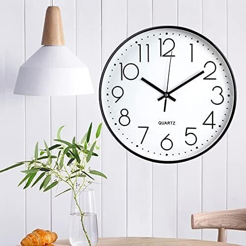 LENRUS, orologio da parete al quarzo moderno da 12 pollici, numeri arabi