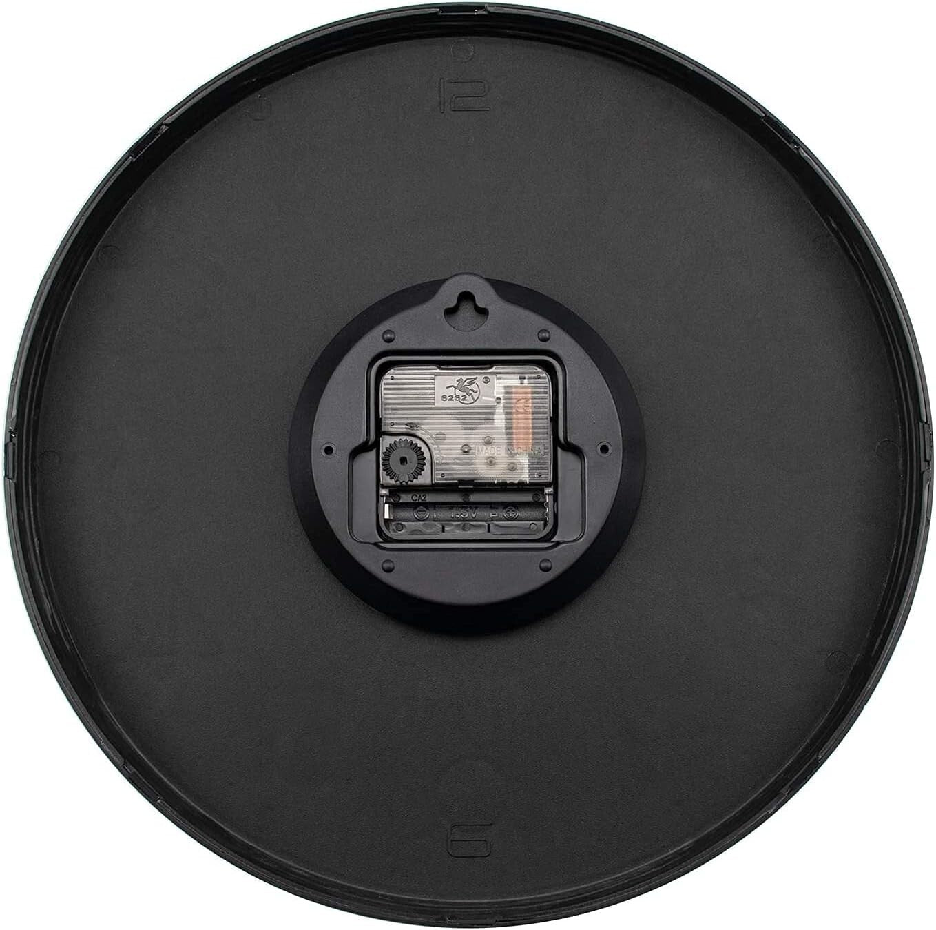 LENRUS, orologio da parete al quarzo moderno da 12 pollici, numeri arabi