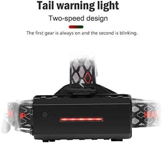 BESTSUN Lampada Frontale LED Ricaricabile, 1000 Lumen Torcia Frontale COB