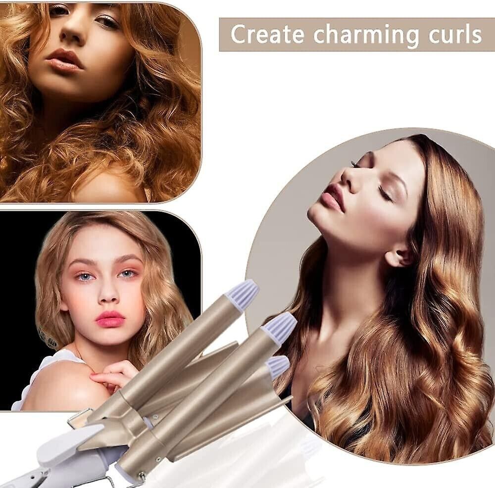 Curling Iron 3 barili Wave Iron per grandi onde Curling Ferro ceramico