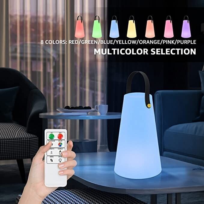 Lampada Da Tavolo Senza Fili A LED 8 Colori Dimmerabile Lampada Da Tavolo IP44