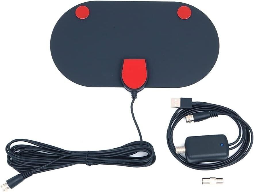 Antenna TV digitale HD amplificata, portata fino a 100 miglia, supporto 4K 1080p