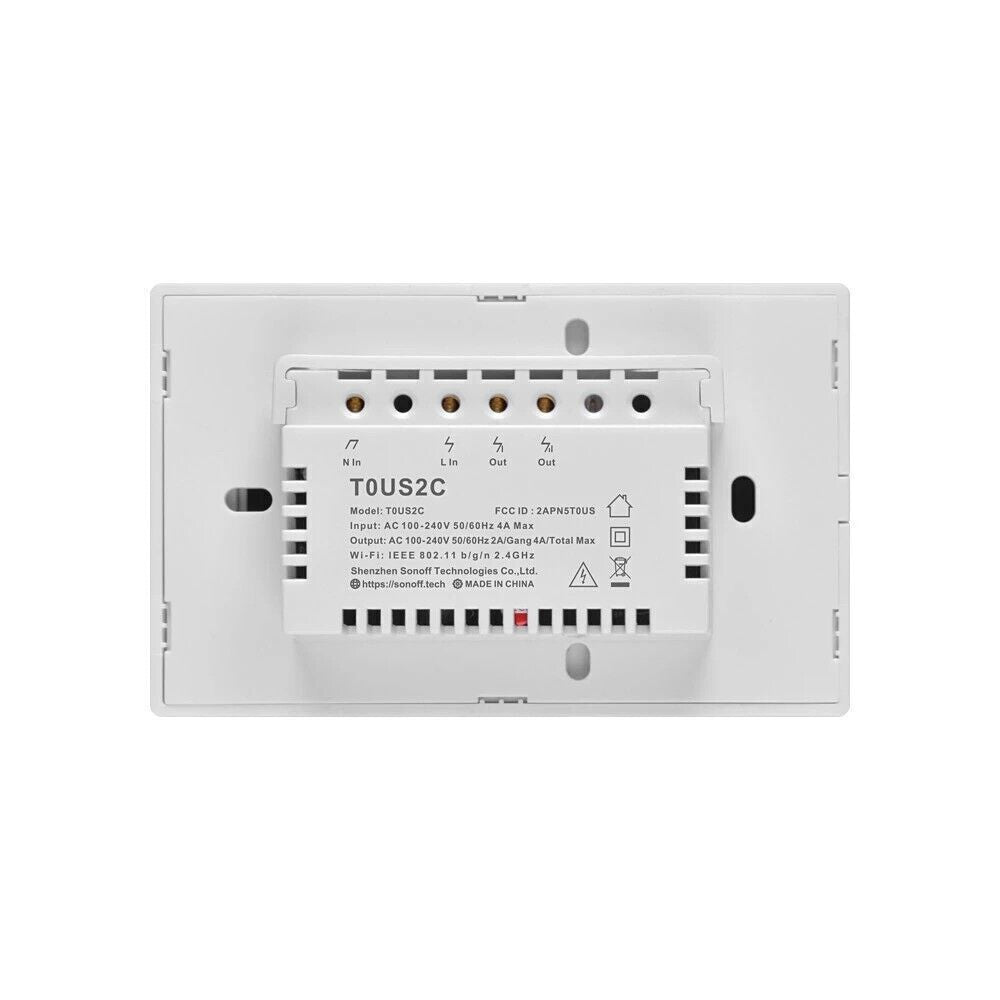 SONOFF T0US2C Interruttore Intelligente Luce Controllo RF Wireless WiFi da Muro
