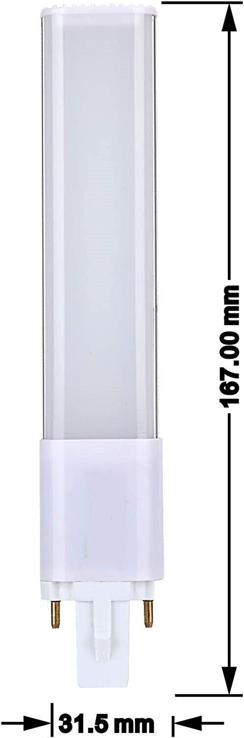 FExYinz 2 Pezzi 6.5 pollici CRI 90 G23 LED Lampadina 6 Watt 4000K