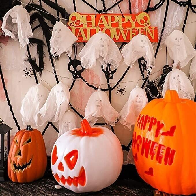 BLOOMWIN LED Stringa Luminosa di Halloween, 20 LED 10 Piedi Colorato Scheletro