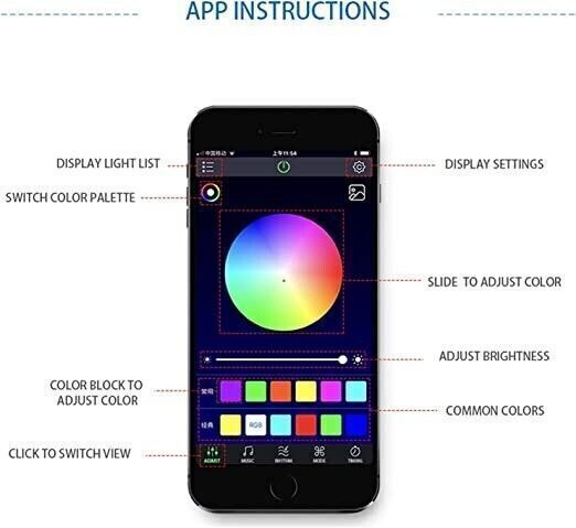 Luci LED per Auto Lampada, Luce Decorativa impermeabile per la decorazione