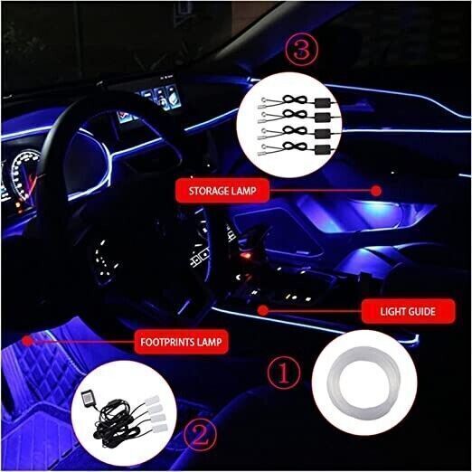 Luci LED per Auto Lampada, Luce Decorativa impermeabile per la decorazione