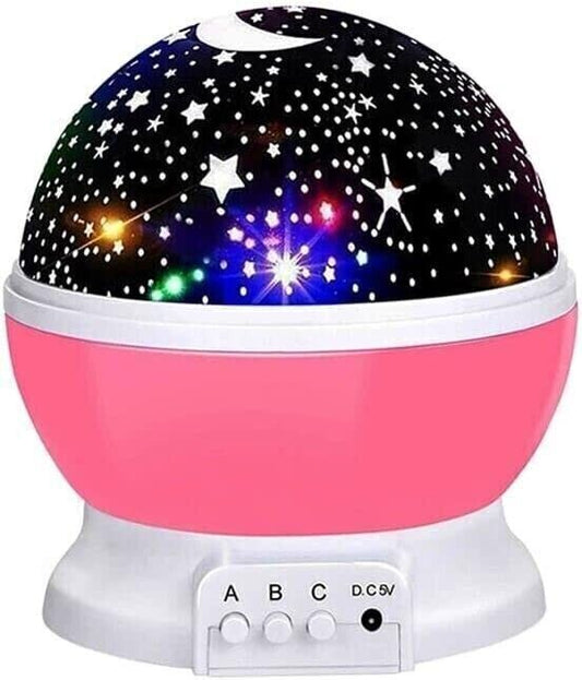 Luce Notturna Bambini, Proiettore Stelle Soffitto Bambini con 8 Colori & 360°