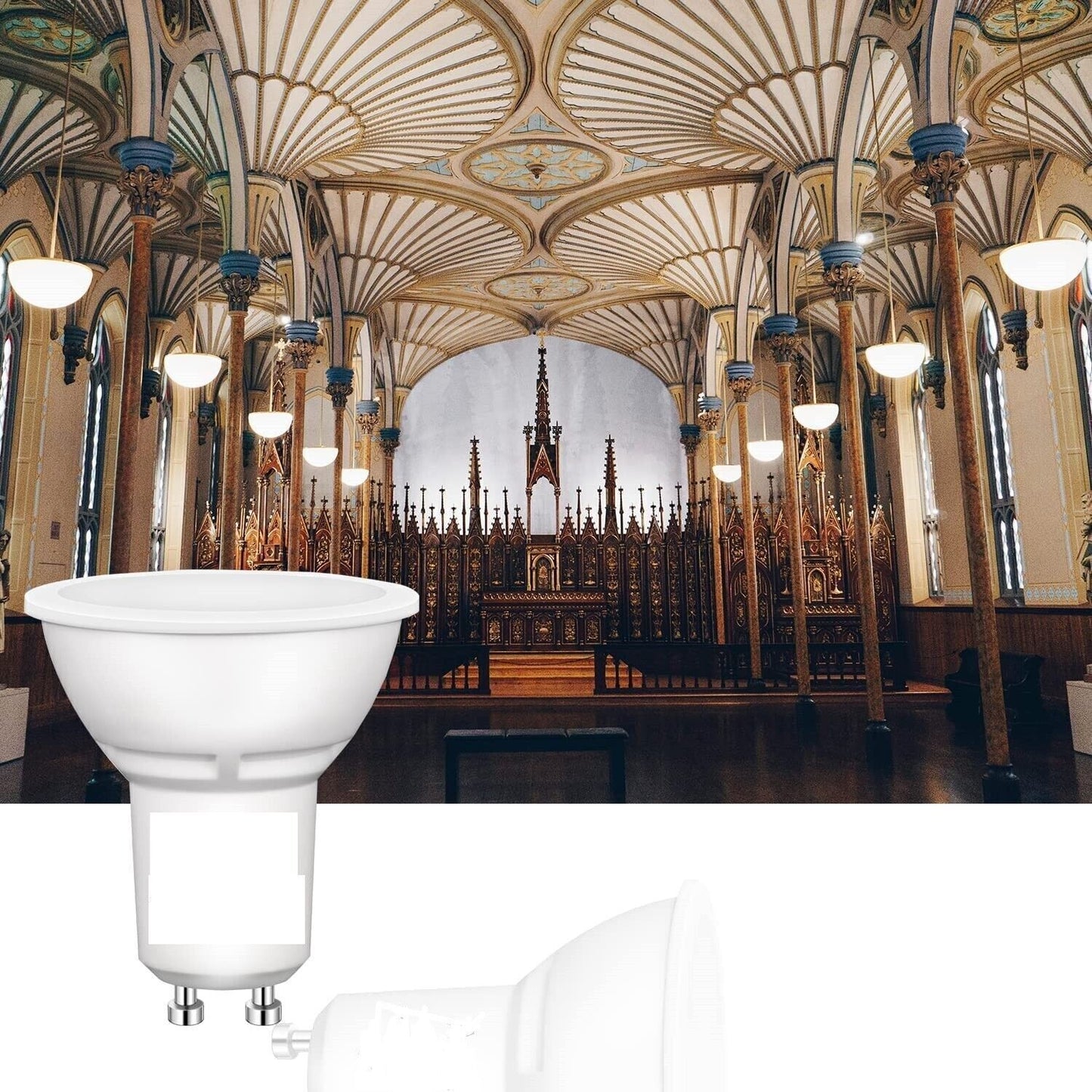 Lampadine LED GU10 5W (10 Pezzi),Luce Bianco Caldo 3000K ,Pari a Faretto Alogeno