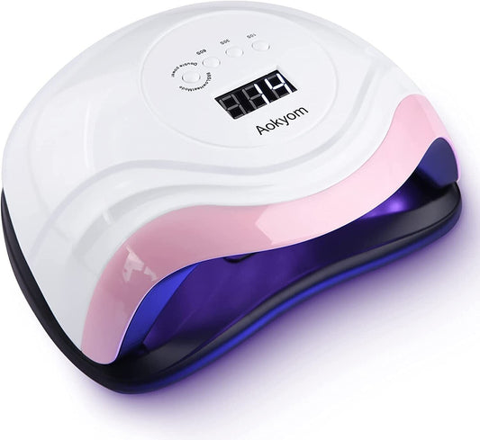 Aokyom 168W Lampada per Unghie,Lampada a LED UV per Manicure e Pedicure,36LED