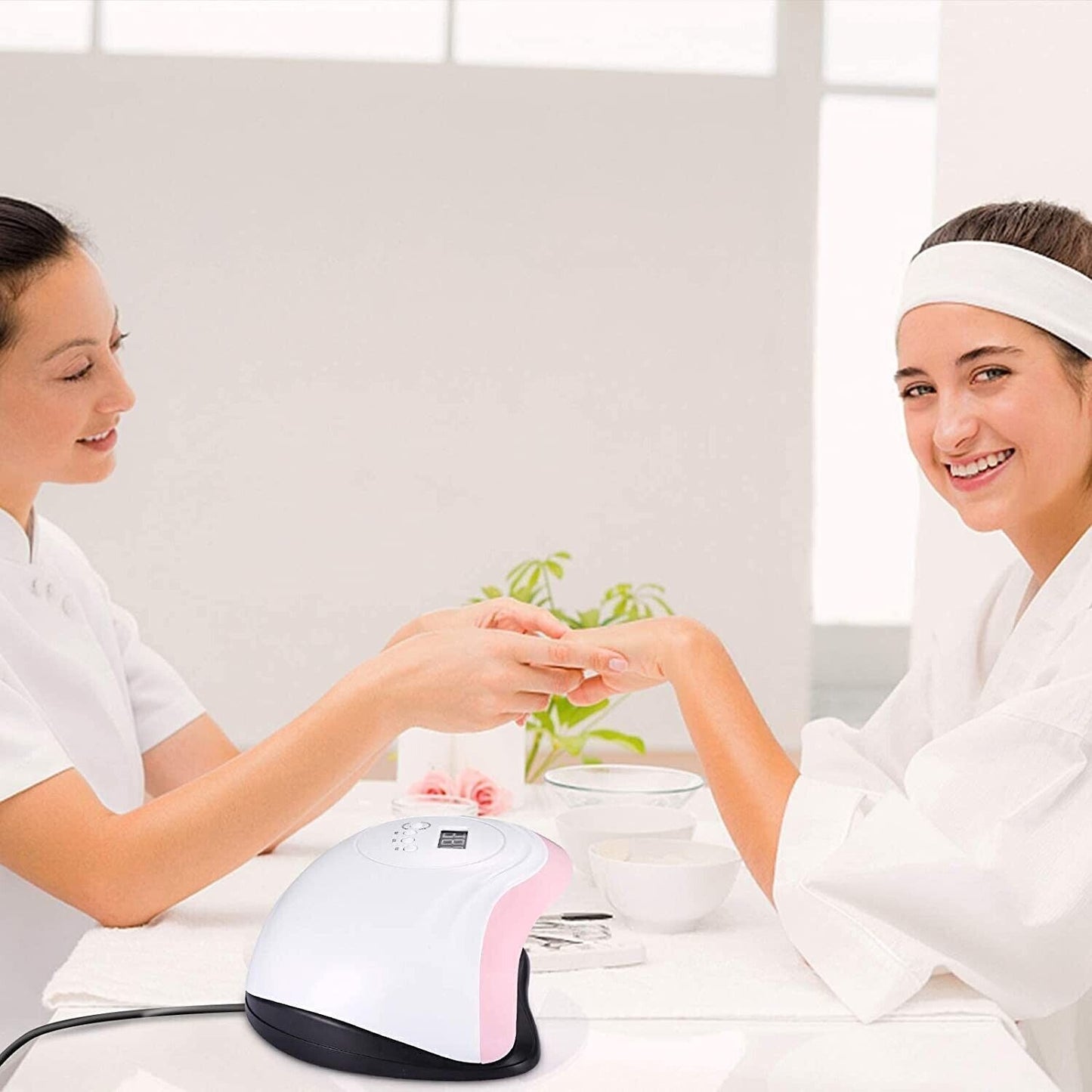 Aokyom 168W Lampada per Unghie,Lampada a LED UV per Manicure e Pedicure,36LED