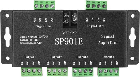 SP901E LED Pixel WS2812B WS2811 Ripetitore dell'amplificatore del segnale SPI