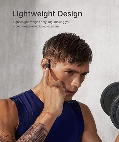 Cuffie Sportive Wireless Bluetooth A5S Pro Conduzione Ossea Auricolare Sport
