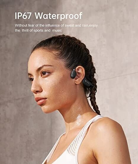 Cuffie Sportive Wireless Bluetooth A5S Pro Conduzione Ossea Auricolare Sport