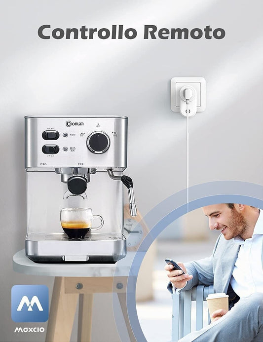 Maxcio Presa Intelligente WiFi, 4 pz Presa Compatibile con Alexa e Google Home