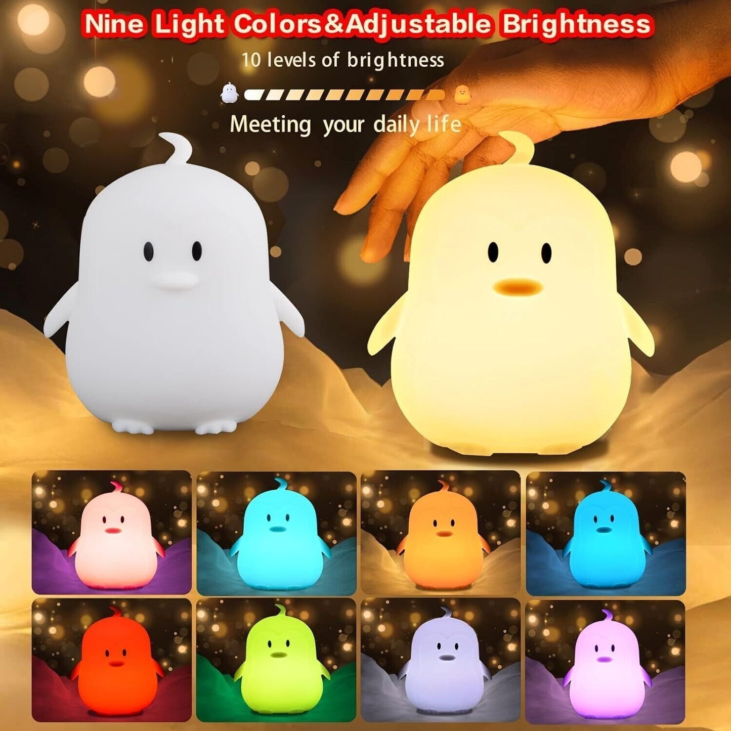 Luce notturna per bambini Luce notturna in silicone Luce notturna in silicone