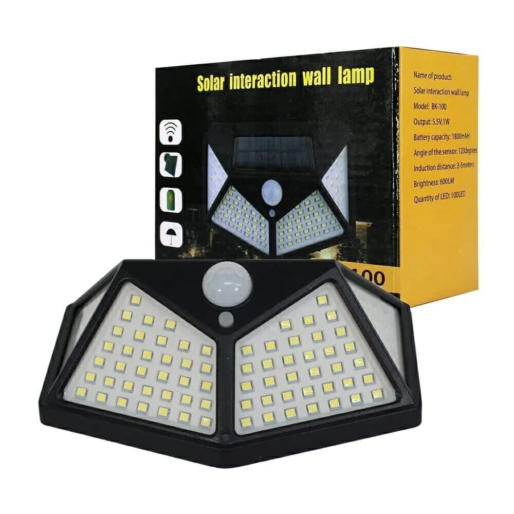 Lampada solare da esterno a luce solare a LED con sensore di movimento Lampada