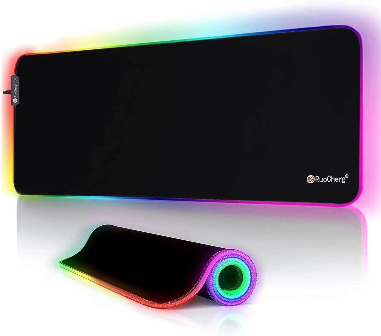 Gaming Mousepad, 12 Effetti Luce RGB Grande Mouse Pad, 800 x 300 mm Superficie