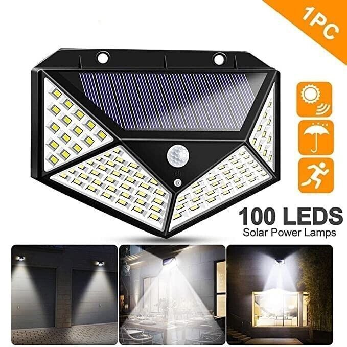 Lampada solare da esterno a luce solare a LED con sensore di movimento Lampada