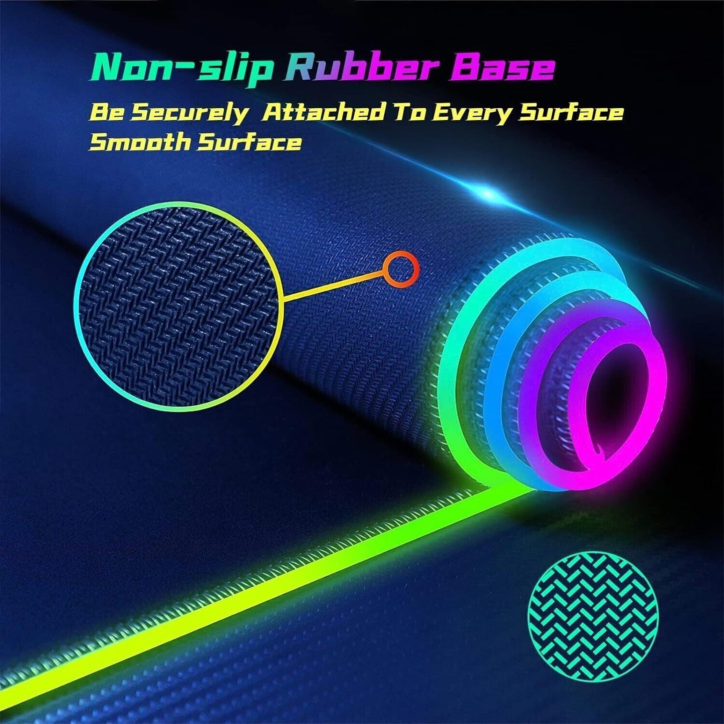 Gaming Mousepad, 12 Effetti Luce RGB Grande Mouse Pad, 800 x 300 mm Superficie
