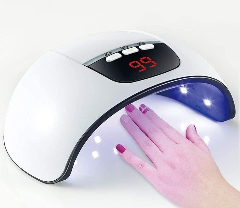 Lampada UV LED per unghie, 54 W, gel per asciugatura unghie, lampada
