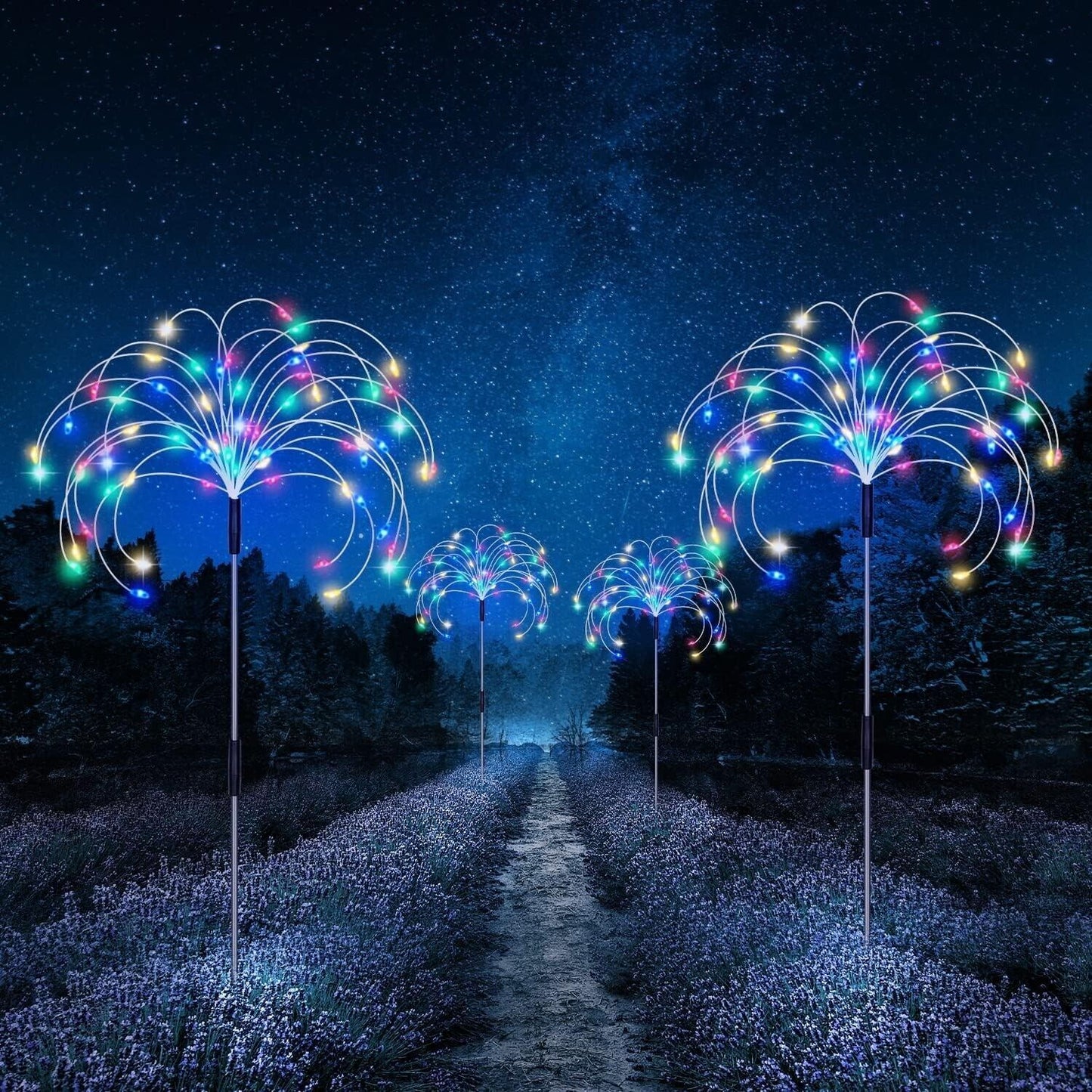 5 Luci solari per Esterni luci solari a LE, fuochi d'artificio, per Esterni