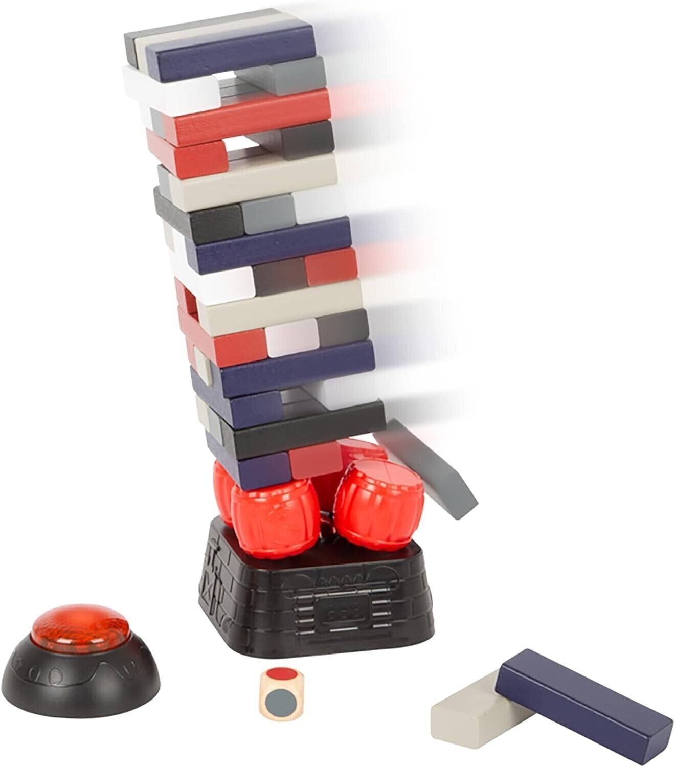 Gioco divertente con torre traballante dinamite in legno Small Foot con blocchi