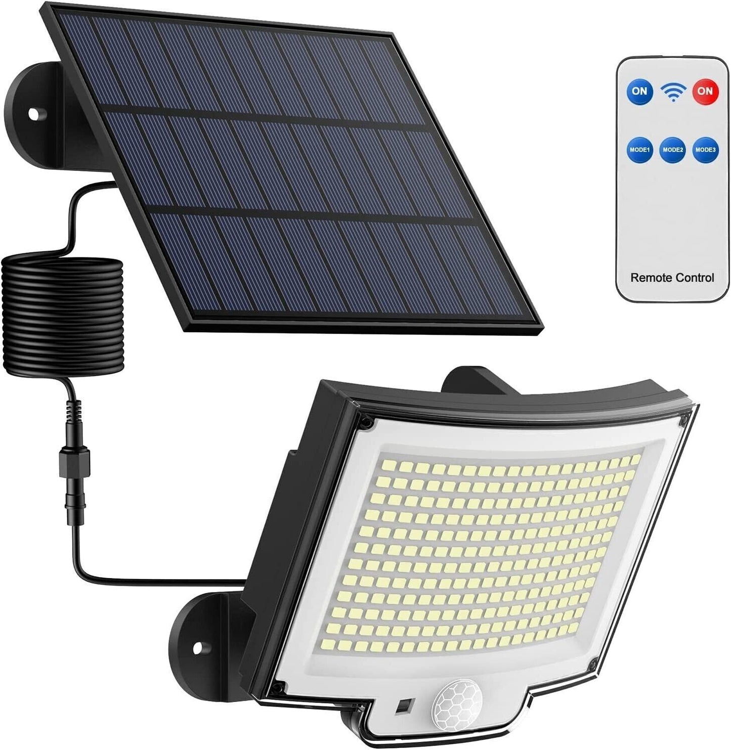 Luce Solare con Sensore di Movimento [228LED/3Modes] Luci Solari da Esterno