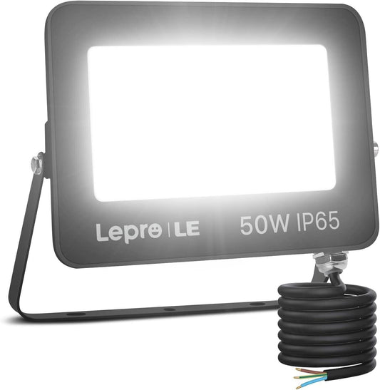 Faretto LED da Esterno 50W, Faro LED Esterno Impermeabile IP65, Proiettore