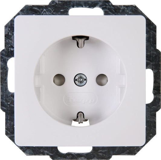 6 pz - Presa con contatto di protezione Kopp Paris con interruttore off - 6 pz