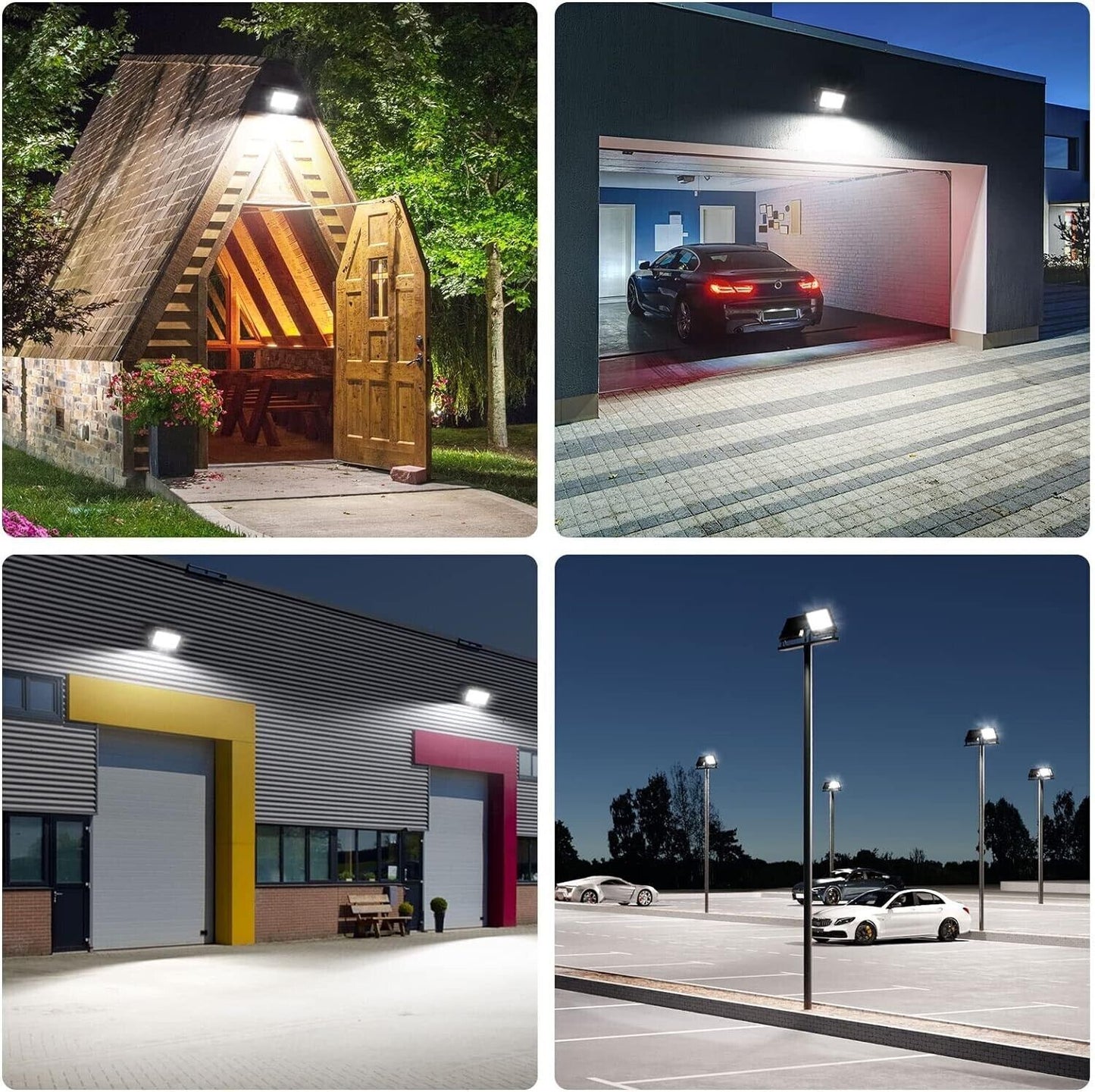 Faretto LED da Esterno 50W, Faro LED Esterno Impermeabile IP65, Proiettore