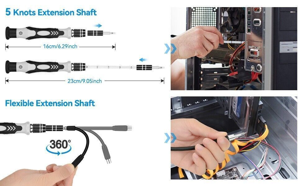 115pcs Kit Strumenti Riparazione Di Precisione Per Auto,Orologi, Telefoni