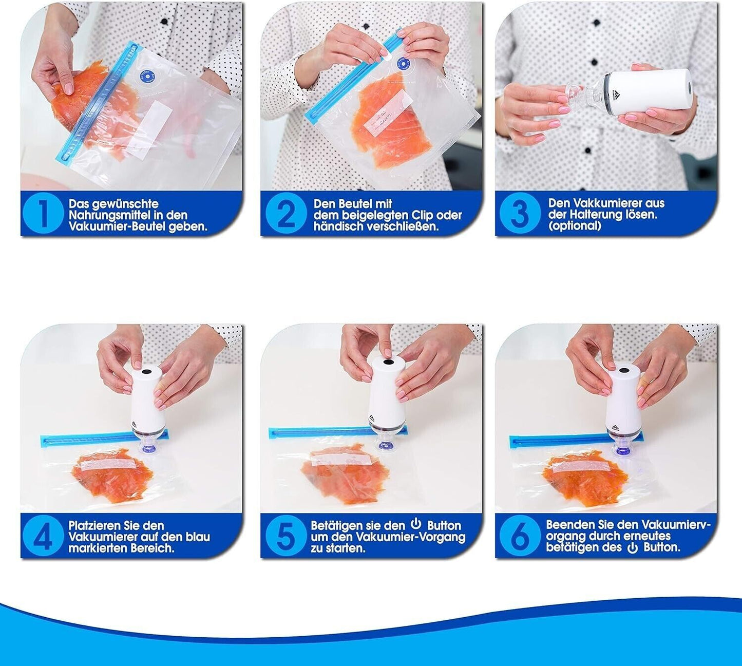 Mini Macchina Sottovuoto, TOP HOUSE Macchina Sottovuoto Senza Fili con Batteria