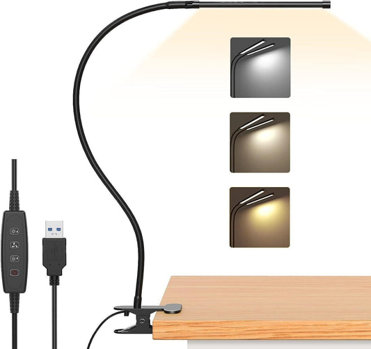 iZELL Lampada da Scrivania 77 LED, Potere Illuminante Notevole, 40CM Lampada