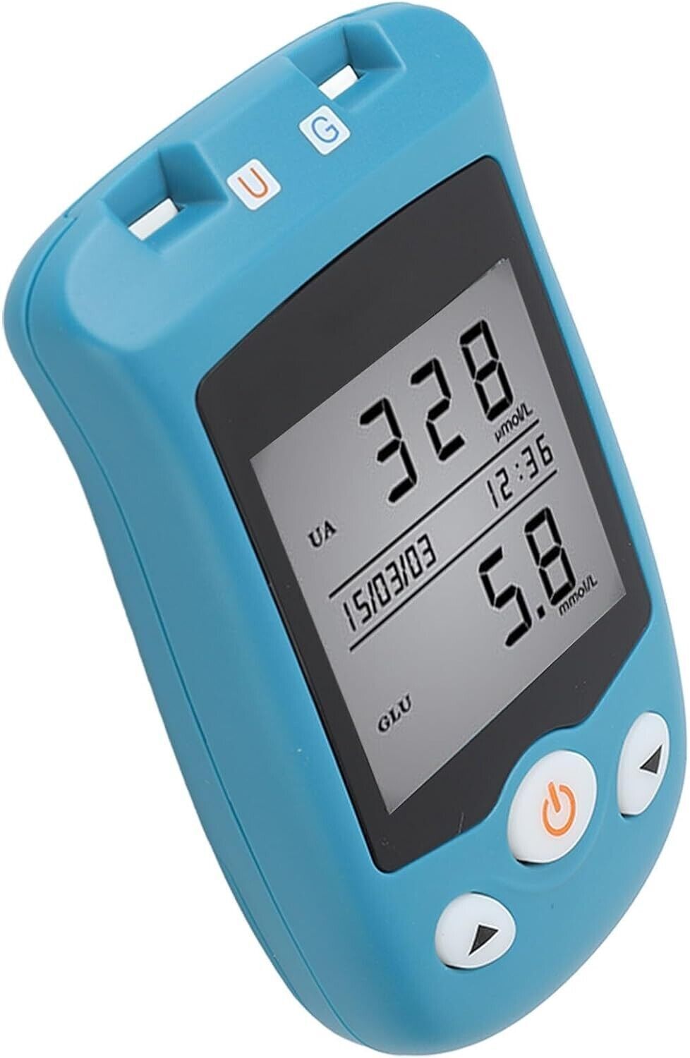 Sinocare Glucometro, 700 Memorizzazione Dati 2 Porte Test Schermo LCD Portatile