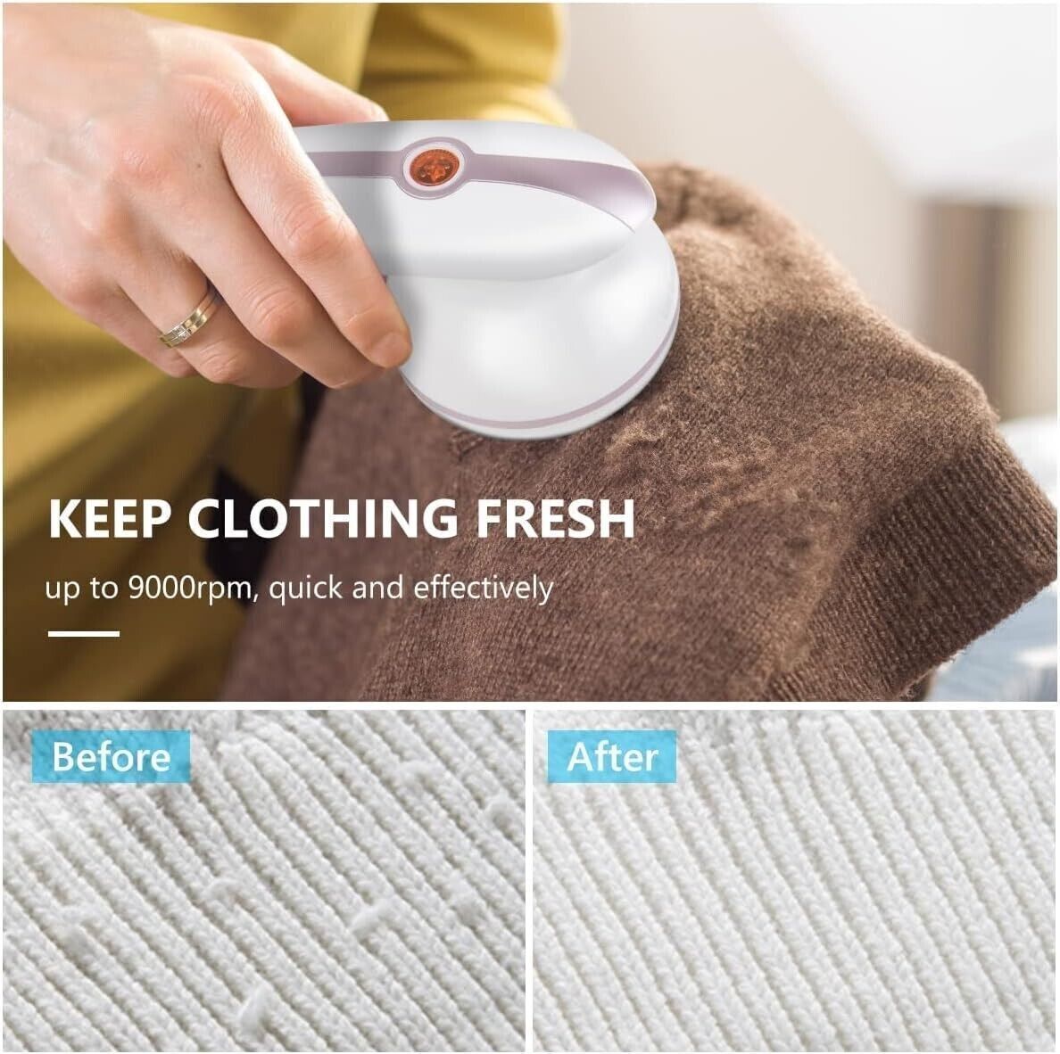 URAQT Levapelucchi Elettrico, Levapelucchi Elettrico Rasoio con Lama Extra