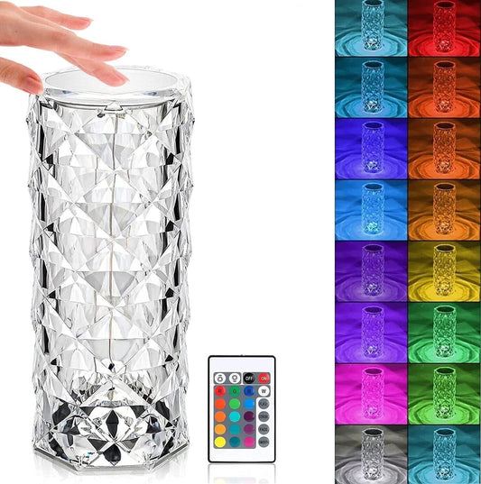 Lampada da Tavolo Touch Senza fili ricaricabile,16 Colori Lampade Led