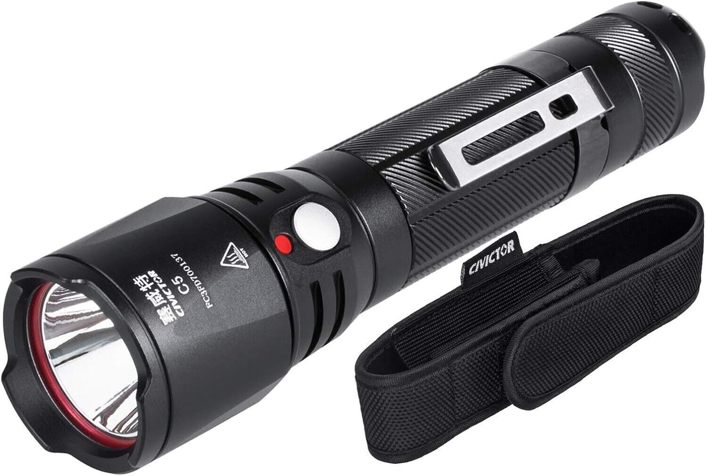 Porta Torcia Led Alta Potenza Batteria Led Torcia 18650 CR123A Subacquea IPX8