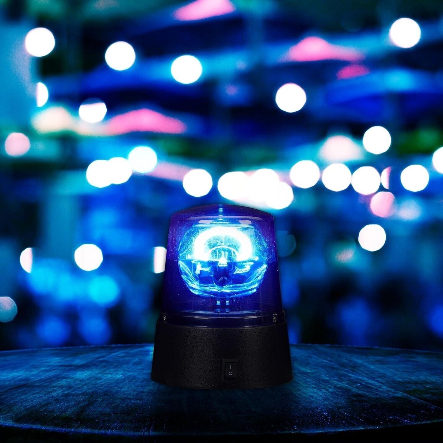Lampada stroboscopica a LED, lampeggiante, per feste, discoteca, 360°