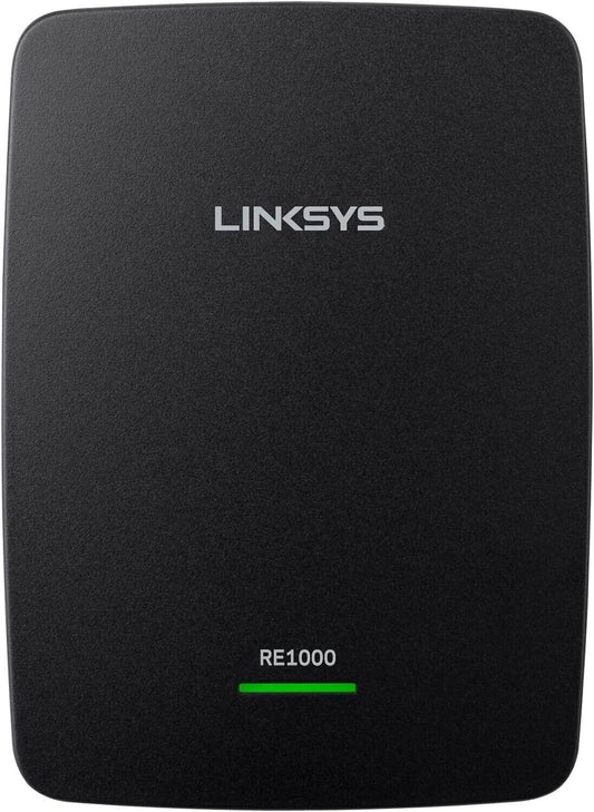 Linksys RE1000-EU Wireless-N Range Extender, Nero amplificatore di rete
