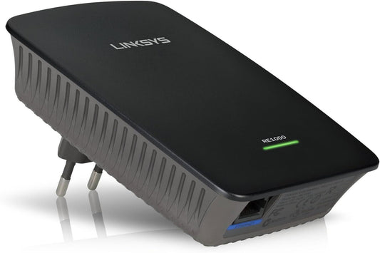 Linksys RE1000-EU Wireless-N Range Extender, Nero amplificatore di rete
